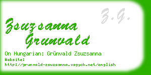 zsuzsanna grunvald business card